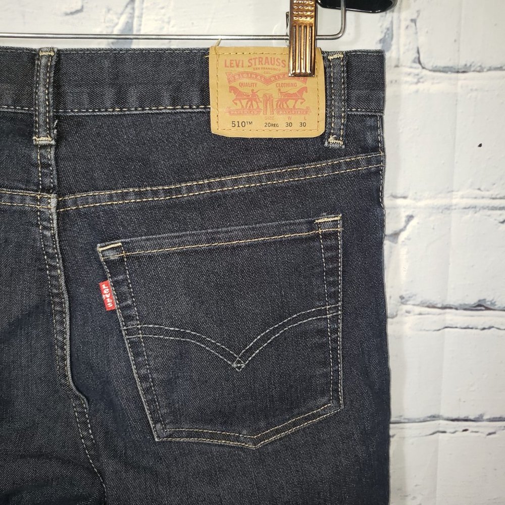 Levi's 510 Skinny Jeans Dark Wash Denim Men's 30x30 20Reg